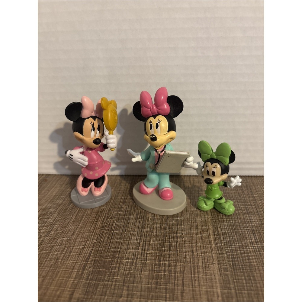 Disney Mickey Minnie Lot Of 3 Figures - Disney Jr - Mickey Mouse Club House